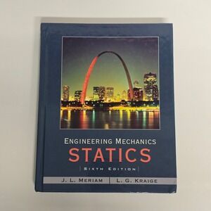 Engineering Mechanics Statics 6th Edition Hardcover Textbook Academic Wiley